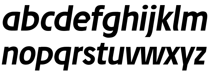 Josef reduced Bold Italic Font LOWERCASE