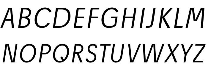Josef reduced Light Italic Font OTHER CHARS