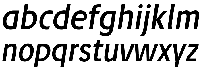 Josef reduced Regular Italic Font LOWERCASE