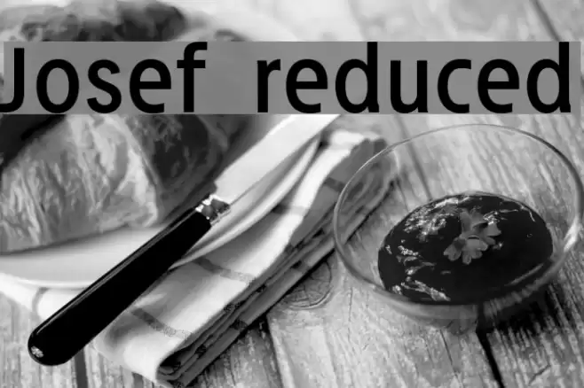 Josef reduced Font examples