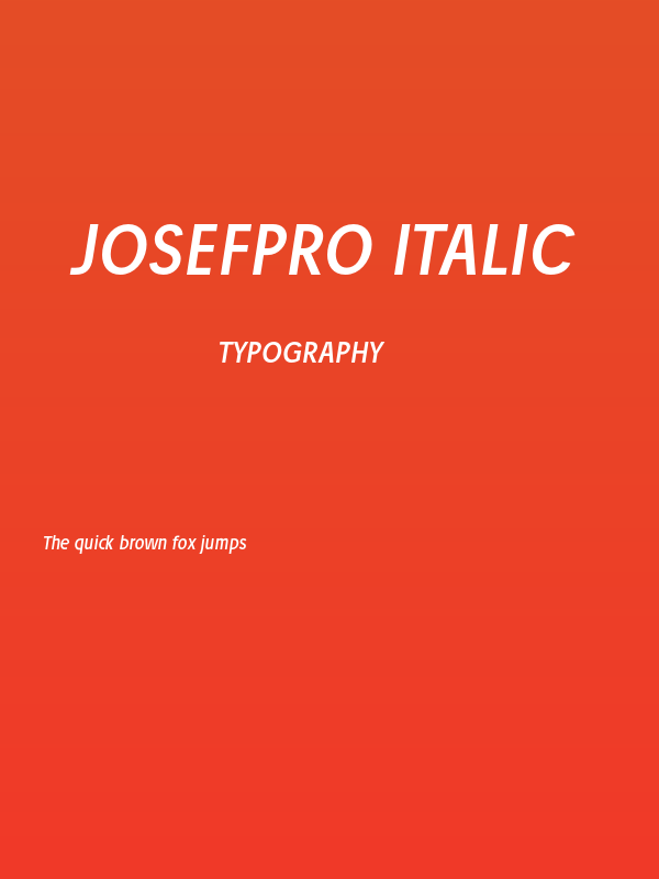 JosefPro-Italic Poster