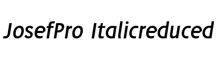 JosefPro-Italicreduced Font