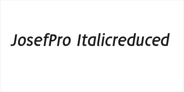JosefPro-Italicreduced Logo