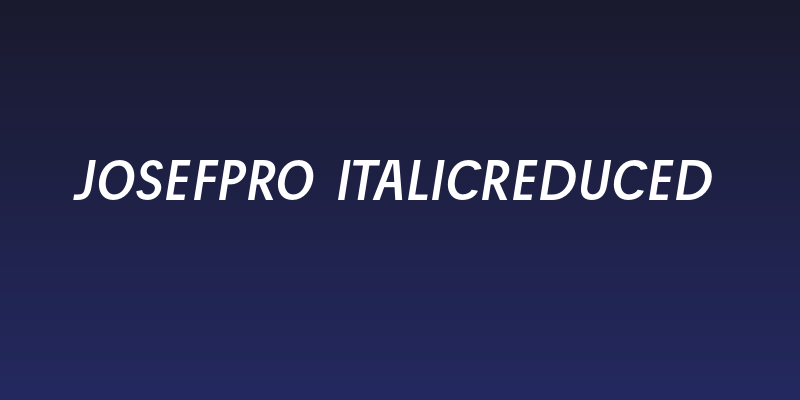 JosefPro-Italicreduced Social Header
