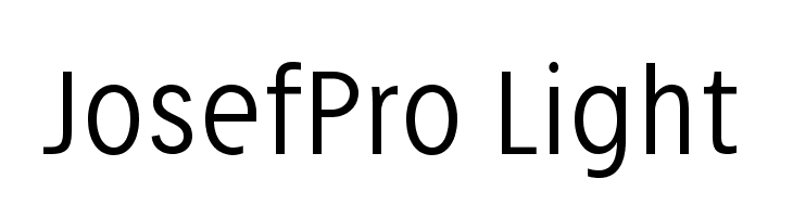 JosefPro-Light Font