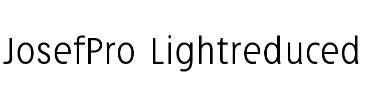 JosefPro-Lightreduced Font