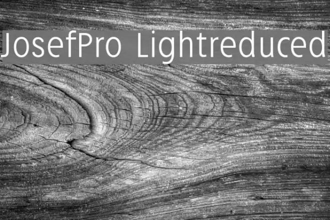 JosefPro-Lightreduced Font examples