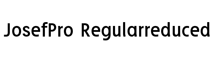 JosefPro-Regularreduced Font