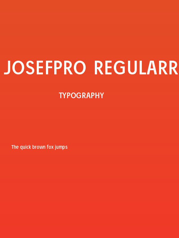 JosefPro-Regularreduced Poster