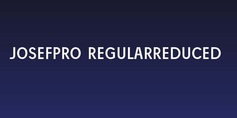 JosefPro-Regularreduced Social Header