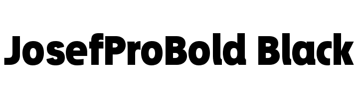 JosefProBold-Black Font