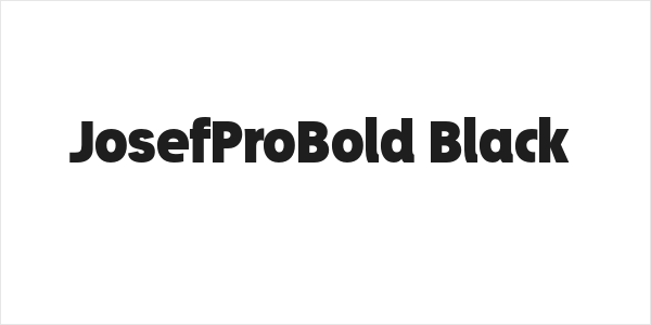 JosefProBold-Black Logo