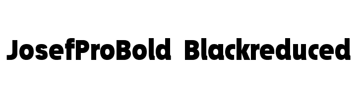 JosefProBold-Blackreduced Font