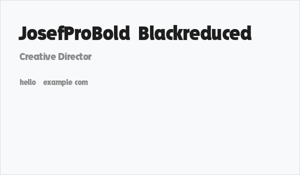 JosefProBold-Blackreduced Business Card