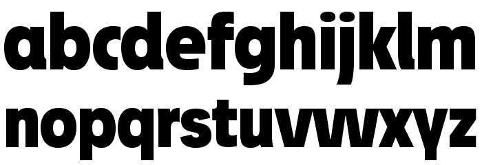 JosefProBold-Blackreduced Font LOWERCASE