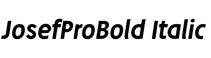 JosefProBold-Italic Font