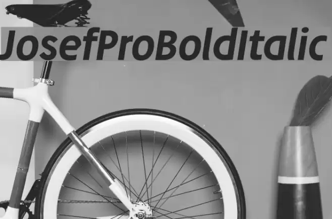 JosefProBold-Italic Font examples