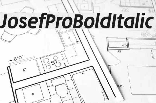 JosefProBold-Italic Font examples