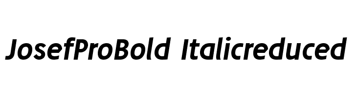 JosefProBold-Italicreduced Font