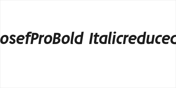 JosefProBold-Italicreduced Logo