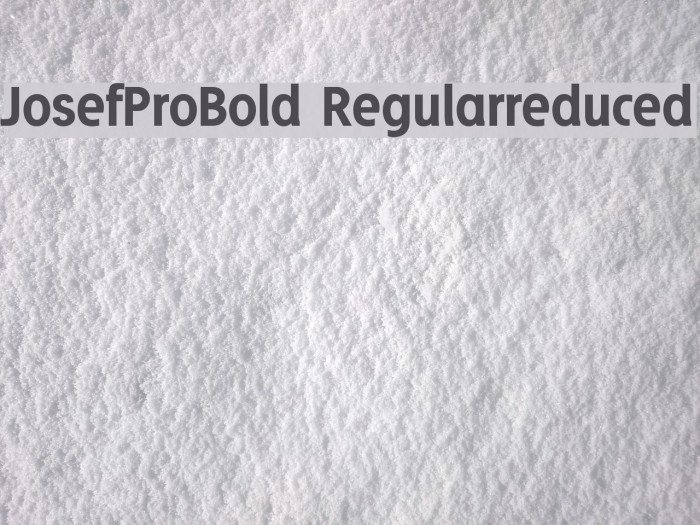 JosefProBold-Regularreduced Font examples