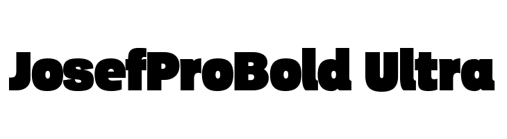 JosefProBold-Ultra  font caratteri gratis