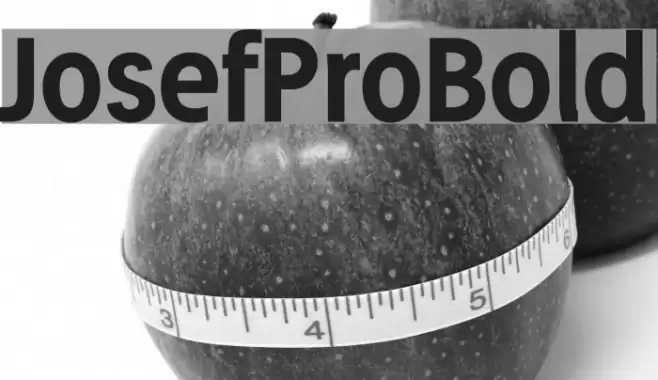 JosefProBold Font examples