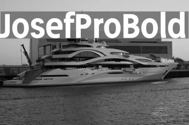 JosefProBold Font examples