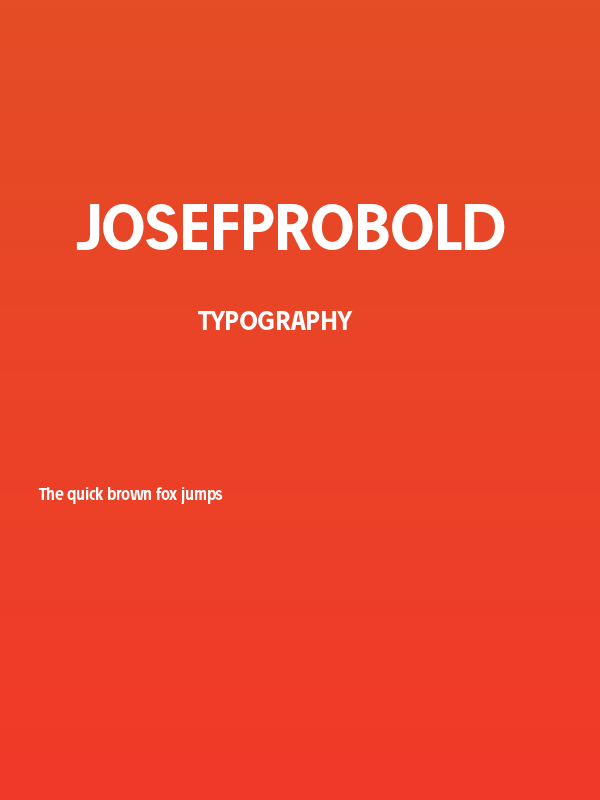 JosefProBold Poster