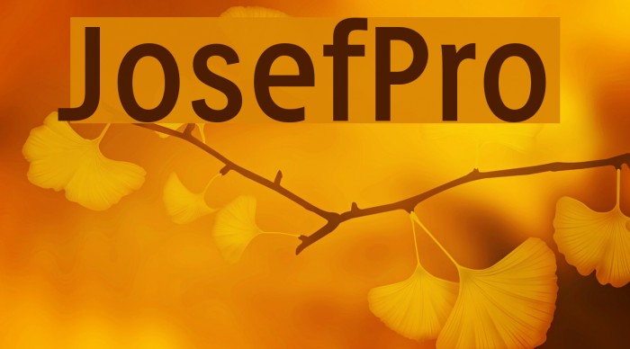 JosefPro Font examples