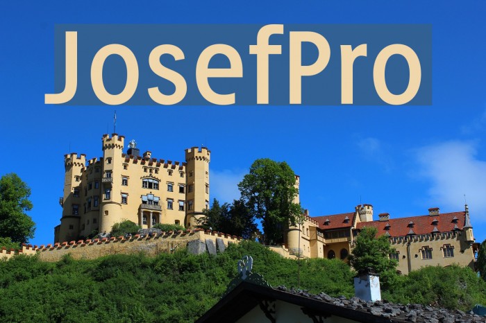JosefPro Font examples