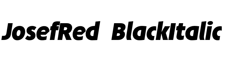 JosefRed-BlackItalic  لخطوط تنزيل