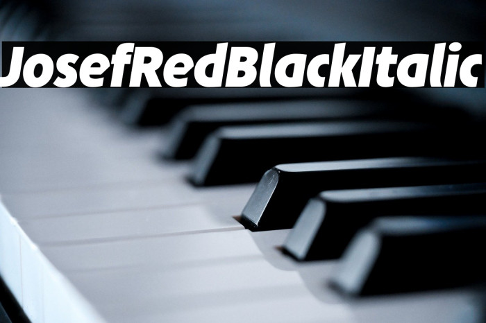 JosefRed-BlackItalic Example 3