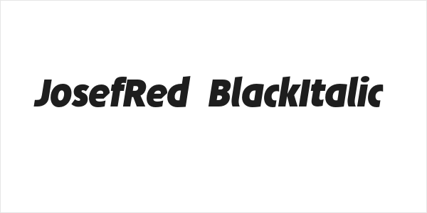 JosefRed-BlackItalic Logo