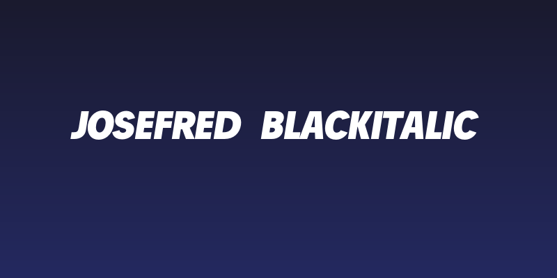 JosefRed-BlackItalic Social Header