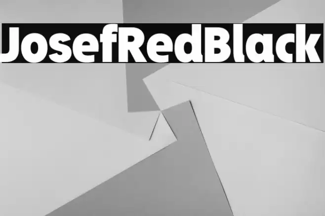 JosefRed-Black Font examples