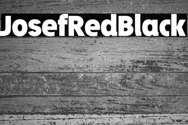 JosefRed-Black Font examples