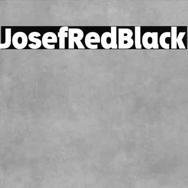 JosefRed-Black Font examples