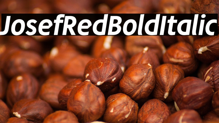 JosefRed-BoldItalic Example 1