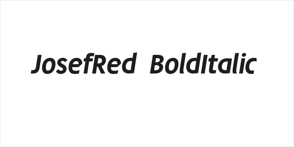 JosefRed-BoldItalic Logo