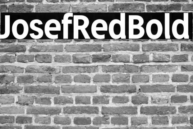 JosefRed-Bold Font examples