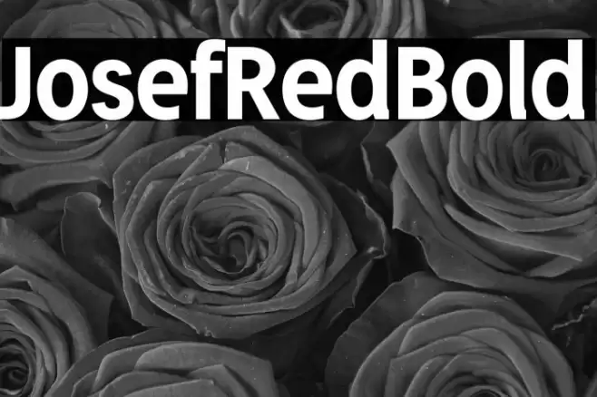 JosefRed-Bold Font examples