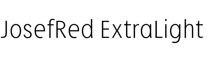 JosefRed-ExtraLight  नि: शुल्क फ़ॉन्ट्स डाउनलोड