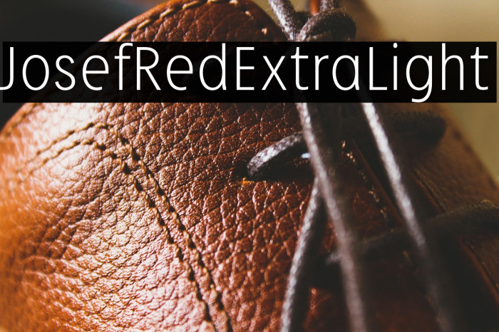 JosefRed-ExtraLight Example 1