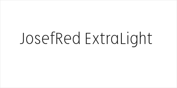 JosefRed-ExtraLight Logo