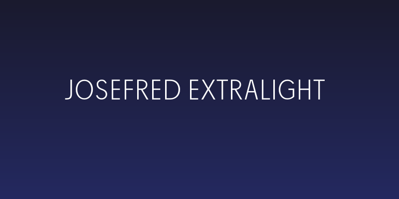JosefRed-ExtraLight Social Header