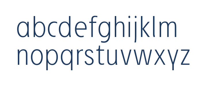 JosefRed-ExtraLight Lowercase