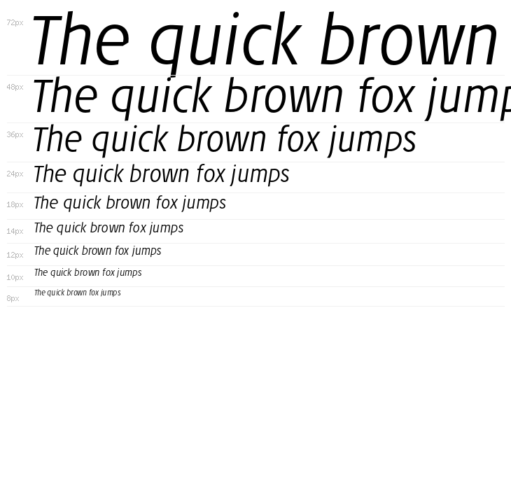 JosefRed-LightItalic Waterfall