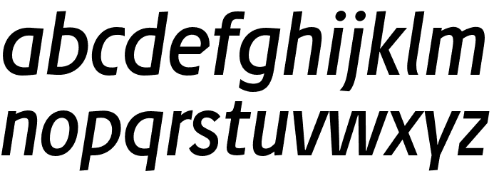 JosefRed-RegularItalic Font LOWERCASE