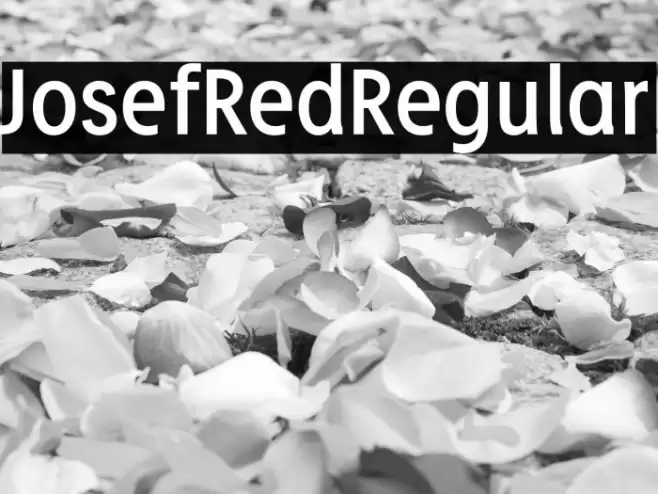 JosefRed-Regular Font examples